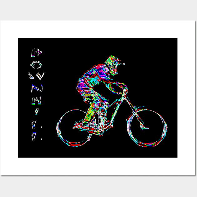 mtb downhill Wall Art by rickylabellevie